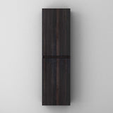 glasvilla Armoire Latérale de Salle de Bain avec 2 Portes et 4 Compartiments Étagère de Salle de Bain Armoire Polyvalente Armoire de Salle de Bain LTH 35x20x120 cm Verona