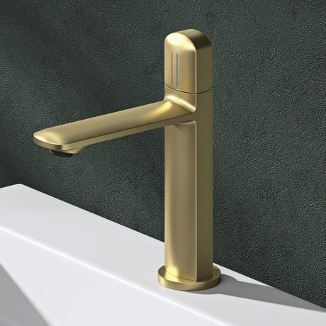 Glasvilla Grifería Monomando para Lavabo | Diseño Moderno | Latón de Alta Calidad | Instalación DIN