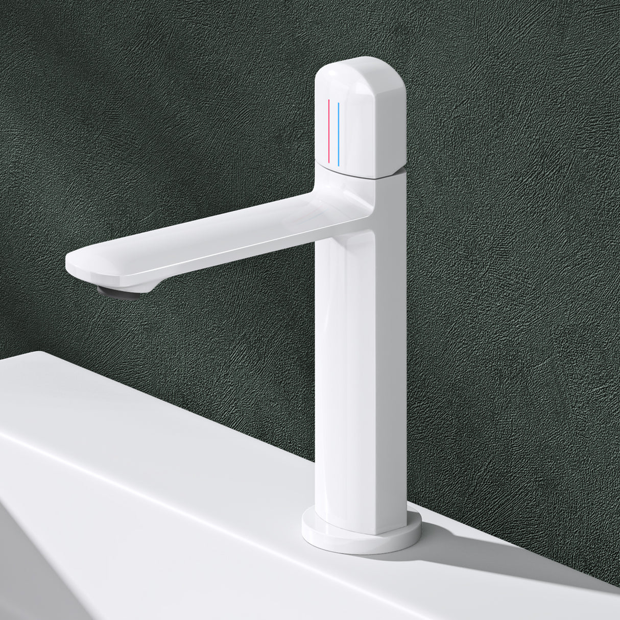 Glasvilla Grifería Monomando para Lavabo | Diseño Moderno | Latón de Alta Calidad | Instalación DIN
