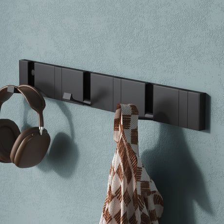 Patères murales Glasvilla sans perçage, porte-manteau mural, crochets muraux en acier inoxydable, barre porte-manteau, crochets Stalo-04+05 