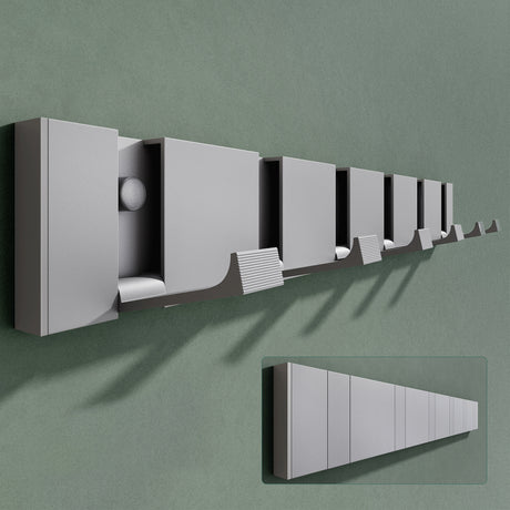 Glasvilla Design – Ganchos de pared sin taladro de acero inoxidable Stalo-04/05 (montaje adhesivo)