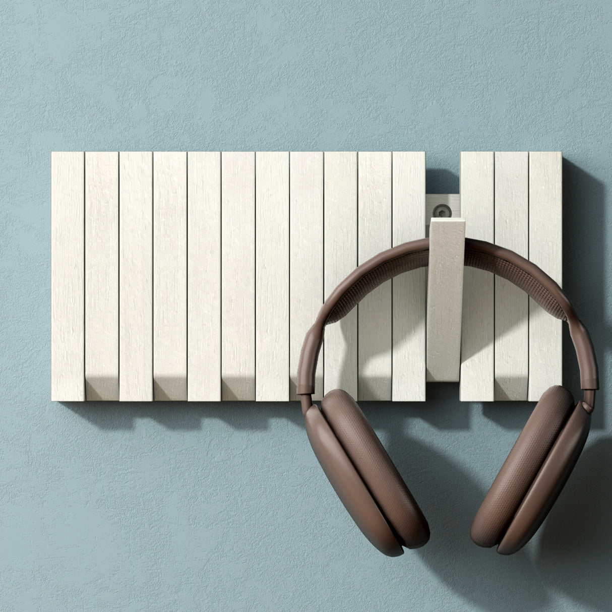 glasvilla Kleiderhaken Wandgarderobe Wandhaken aus Holz Garderobe mit 7 magnetischen Klapphaken Garderobenleiste Garderobenhaken Twigro-01