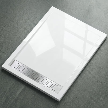 glasvilla Receveur de Douche Bac À Douche en Acrylique de Haute Qualité Rectangulaire Carré Xetro04