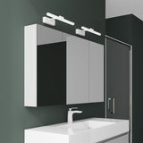 Armoire de toilette Glasvilla avec miroir et lampe intégrée, meuble de salle de bain, éclairage miroir, lampe de salle de bain LED rotative à 180°, d'une beauté rayonnante