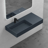 glasvilla Waschbecken Aufsatzwaschbecken Hängewaschbecken aus Mineralguss Col12