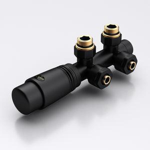 Glasvilla Design – Válvula termostática para radiador con regulador de temperatura (6°–28°C)
