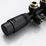 glasvilla Robinet de Radiateur avec Régulateur et Réglage de la Température de 6° à 28° Robinet Thermostatique