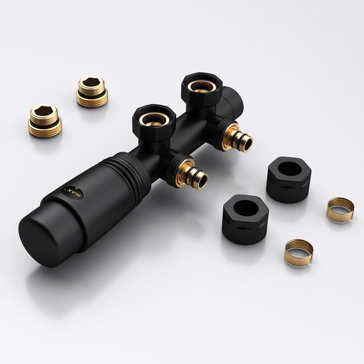 glasvilla Robinet de Radiateur avec Régulateur et Réglage de la Température de 6° à 28° Robinet Thermostatique