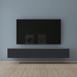 Glasvilla Design – Mueble TV suspendido con cierre suave y tirador oculto (Fernsehschrank02)