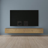 Glasvilla Design – Mueble TV suspendido con cierre suave y tirador oculto (Fernsehschrank02)