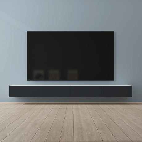 Glasvilla Design – Mueble TV suspendido con cierre suave y tirador oculto (Fernsehschrank02)