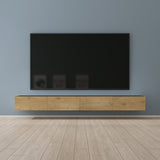 Glasvilla Design – Mueble TV suspendido con cierre suave y tirador oculto (Fernsehschrank02)