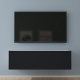 Glasvilla Design – Mueble TV suspendido con cierre suave y tirador oculto (Fernsehschrank02)