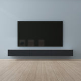 glasvilla Table TV Meuble TV Poignée Dissimulée avec Fermeture en Douceur Meuble Mural Bas pour Salon Fernsehschrank02