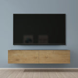 Glasvilla Design – Mueble TV suspendido con cierre suave y tirador oculto (Fernsehschrank02)