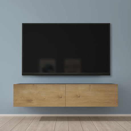 Glasvilla Design – Mueble TV suspendido con cierre suave y tirador oculto (Fernsehschrank02)