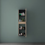 glasvilla Seitenschrank Badezimmerschrank mit 2 Türen und 4 Fächern Badregal Allzweckschrank Badschrank BTH: 35x20x120 cm Verona