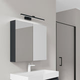 Armoire de toilette Glasvilla avec miroir et lampe intégrée, meuble de salle de bain, éclairage miroir, lampe de salle de bain LED rotative à 180°, d'une beauté rayonnante