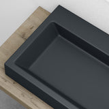 glasvilla Lavabo da Appoggio da Minerale Fuso Lavabo Bagno Sospeso Lavandino Bagno Rettangolare Colossum06