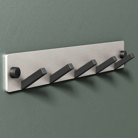 Glasvilla Design Perchero de Pared con Ganchos Plegables Stalo-04+05 – Aluminio Moderno y Minimalista
