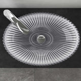 glasvilla Waschbecken Glas Aufsatzwaschbecken Glaswaschbecken Handwaschbecken Waschschale Oval Minerva08