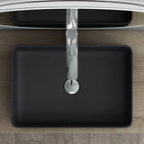 Vasque à poser Glasvilla, dimensions L x P x H : 59 x 38 x 13,5 cm, en céramique, Bruxelles 105D