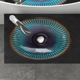 glasvilla Waschbecken Glas Aufsatzwaschbecken Glaswaschbecken Handwaschbecken Waschschale Oval Minerva08