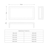 glasvilla Plan de Travail pour Lavabo avec 2 Supports de Console en Acier Inoxydable Support de Lavabo Panneau en Bois