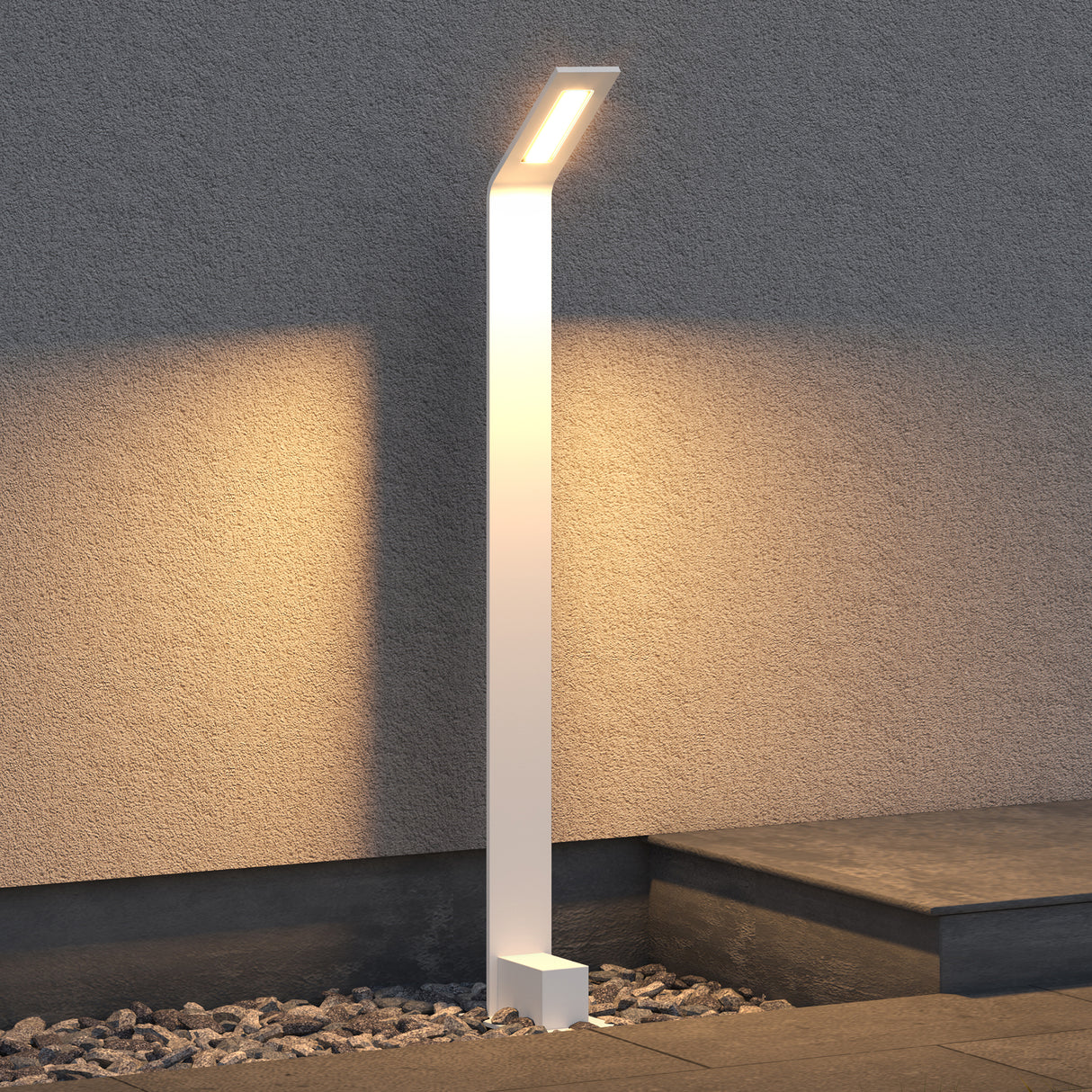 glasvilla Éclairage Extérieur IP65 | Éclairage de Chemin Extérieur | Borne Lumineuse pour Jardin, Lampadaire 3000K | Lampe d’Extérieur Lampadaire 6W Pfadfinder