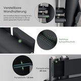 glasvilla Badheizkörper Badheizung Handtuchheizkörper Flach Seitenanschluss Handtuchhalter Handtuchwärmer FN