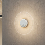 glasvilla Wandleuchte Exterior 6W LED Lámpara de Pared | Lámpara Exterior Lámpara de Camino para Jardín, 3000K con Sensor de Movimiento | Lámpara Exterior ⌀300X65mm IP65 LunaLights