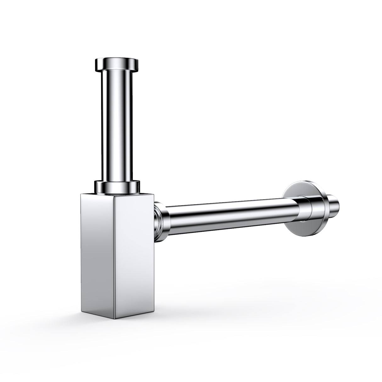 glasvilla Scarico per Lavabo e Mobile Sottolavabo, Sifone Antiodore, Materiale: Ottone, Filettatura di Collegamento