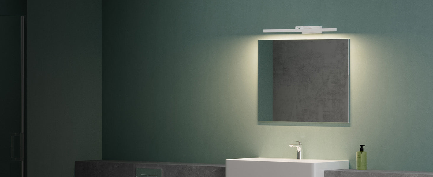 glasvilla Spiegelleuchte  LED Badlampe | Spiegellampe, 4000K Badezimmer Lampe | 180° Drehbar  9W Strahlenschön