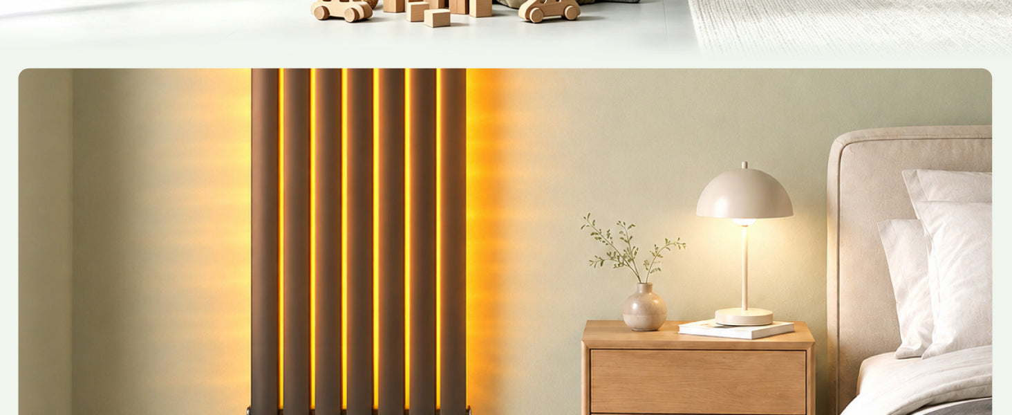 Glasvilla Design – Válvula termostática para radiador con regulador de temperatura (6°–28°C)