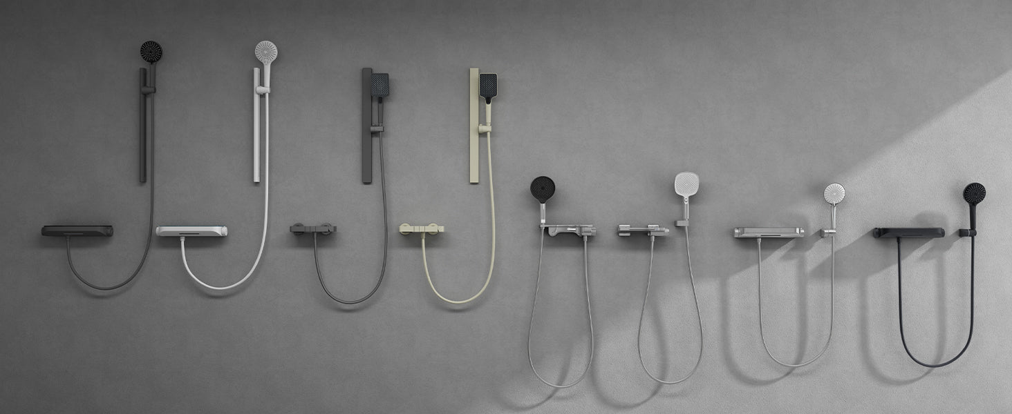 glasvilla Soffione Doccia con 3 Modalità, Doccino per Doccia in Ottone con Tubo Flessibile da 1.5m, Facile da Installare Duschsystem9