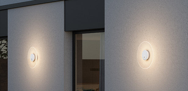 Glasvilla Design Aplique Exterior LED LunaLights 6W – Luz Cálida 3000K con Sensor de Movimiento IP65
