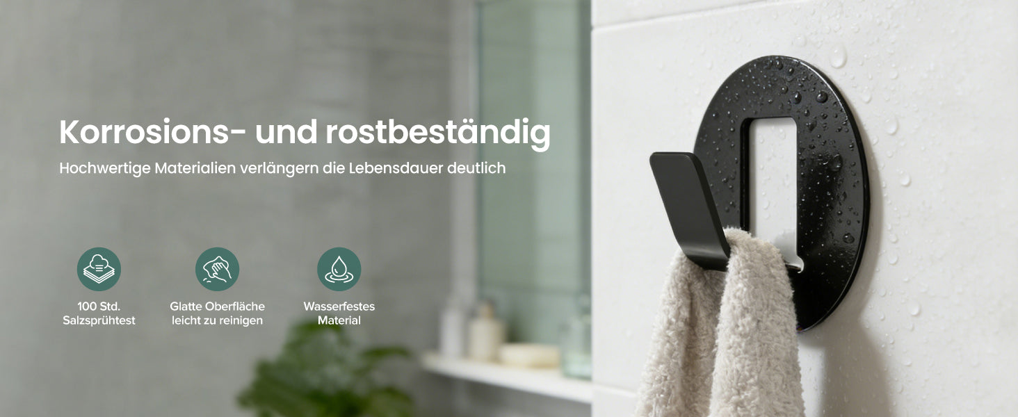glasvilla  Kleiderhaken 4 Stück Wandgarderobe Wandhaken aus Aluminiumlegierung Garderobenleiste Garderobenhaken  Stalo-16