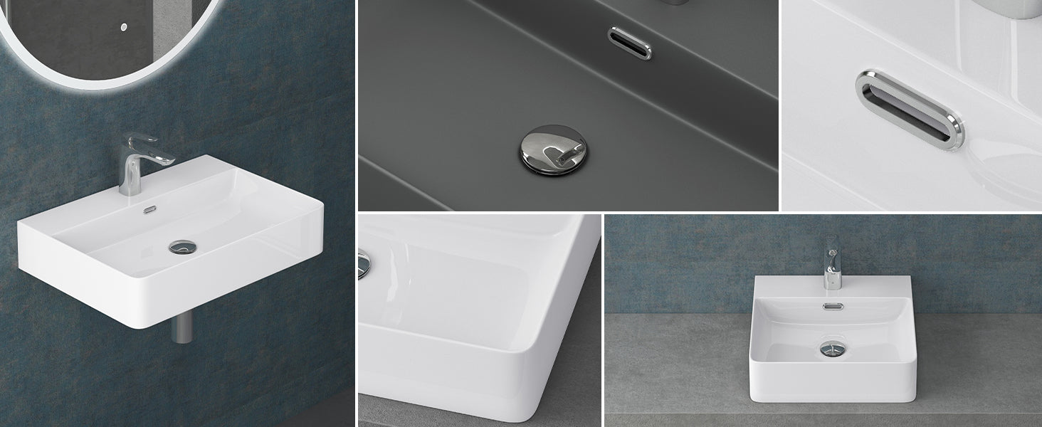Lavabo de Encimera Glasvilla Meissen201 Cerámica con Recubrimiento Nano