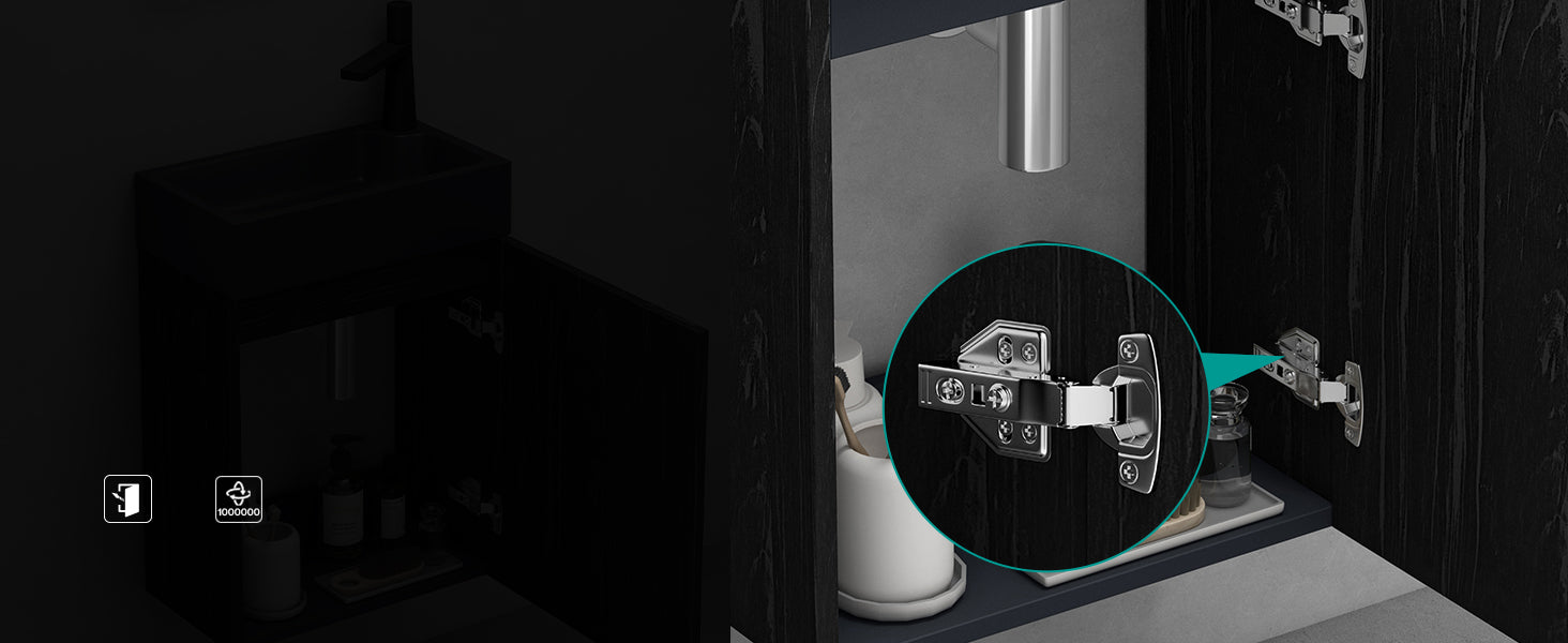 glasvilla Ensemble de Meubles de Salle de Bain avec Meuble Sous-Vasque Lavabo Anthracite Mat et Miroir de Salle de Bain LED 46x26x63 cm Pisa