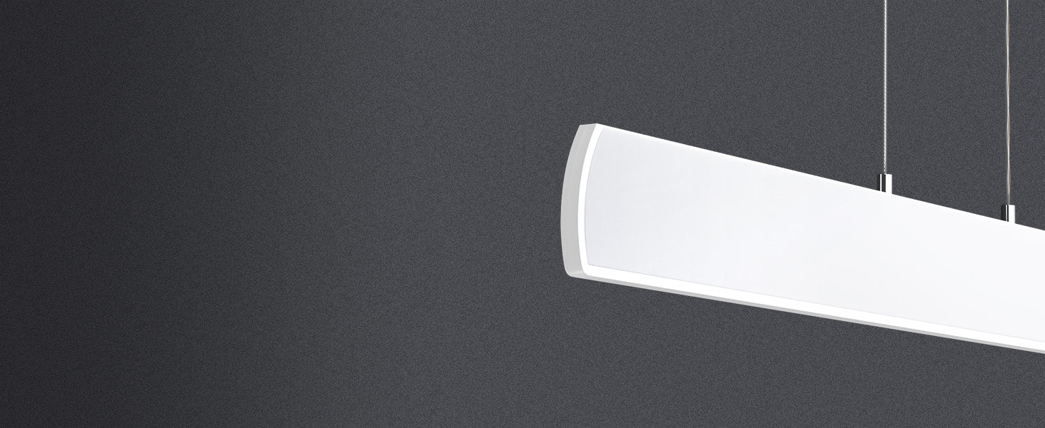Glasvilla Design – Lámpara colgante LED 100 cm regulable con mando a distancia, 3000K–6000K (20W)