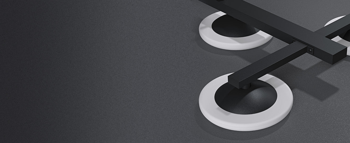 Glasvilla Design – Lámpara colgante LED 72 cm negro mate, regulable con mando 3000K–6000K (32W)