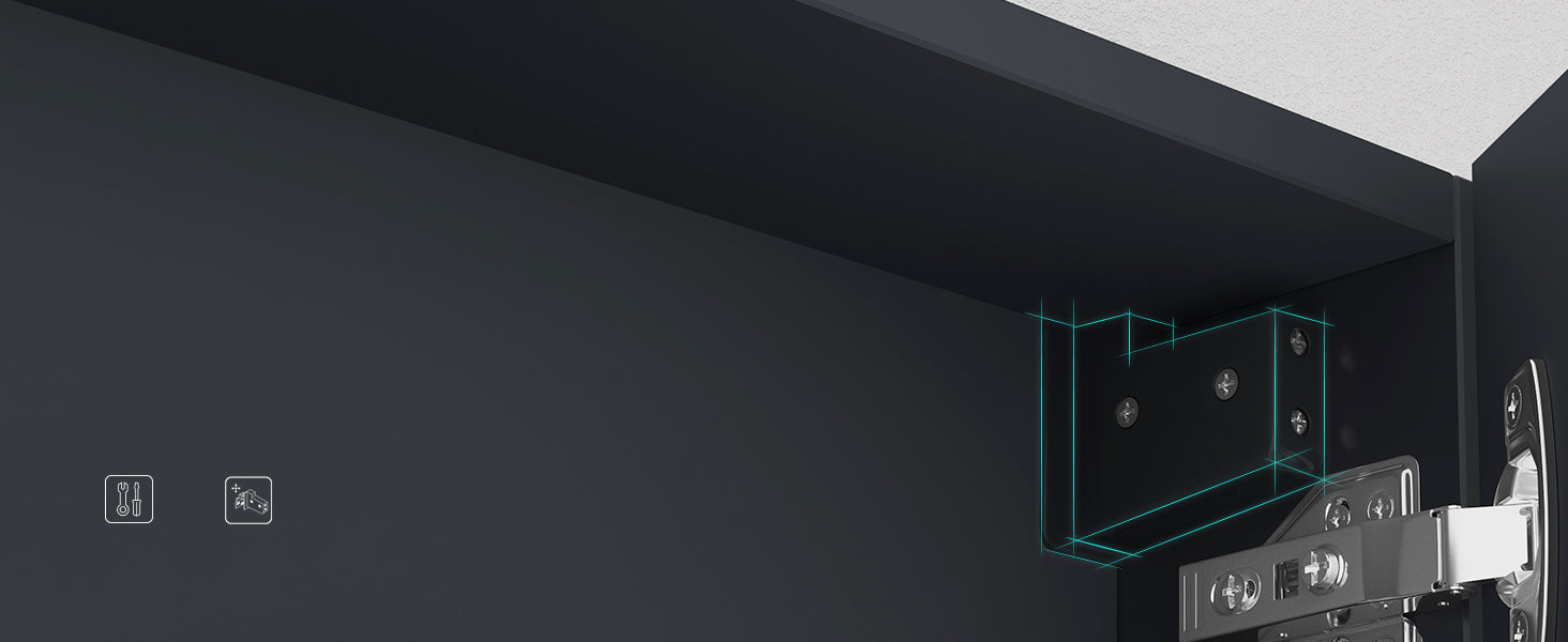 glasvilla Armadietto a Specchio con Lampada da Specchio LED per Bagno, Mobiletto da Parete per Bagno con Specchio e Luce a Specchio Spiegelschrank 02