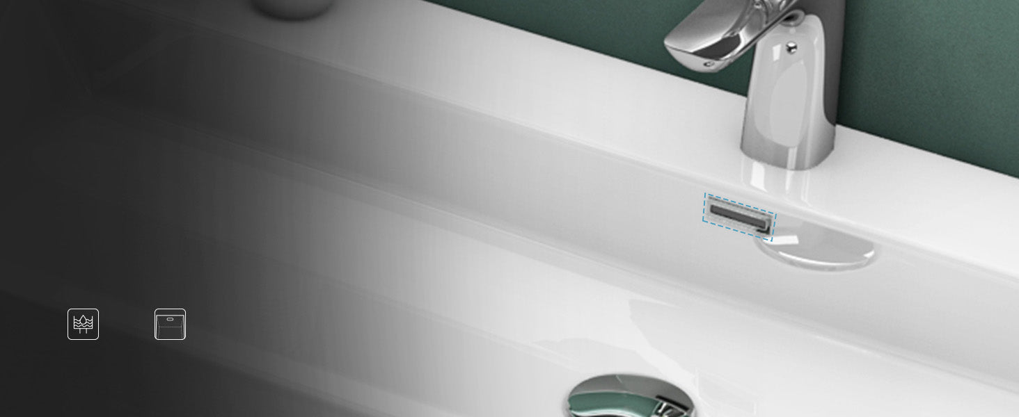 glasvilla Lavabo da Appoggio da Minerale Fuso Lavabo Bagno Sospeso Lavandino Bagno Rettangolare Colossum06