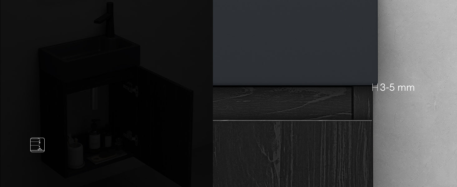glasvilla Ensemble de Meubles de Salle de Bain avec Meuble Sous-Vasque Lavabo Anthracite Mat et Miroir de Salle de Bain LED 46x26x63 cm Pisa