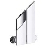 glasvilla Radiateur de Salle de Bain à Raccordement Central Plat et à Raccordement Latéral Radiateur à Panneau Chauffage de Salle de Bain Monocouche en Acier FV