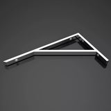 Support mural de lavabo en acier inoxydable Glasvilla Design WH02