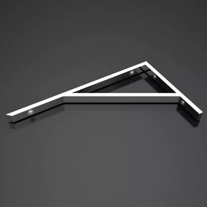Support mural de lavabo en acier inoxydable Glasvilla Design WH02