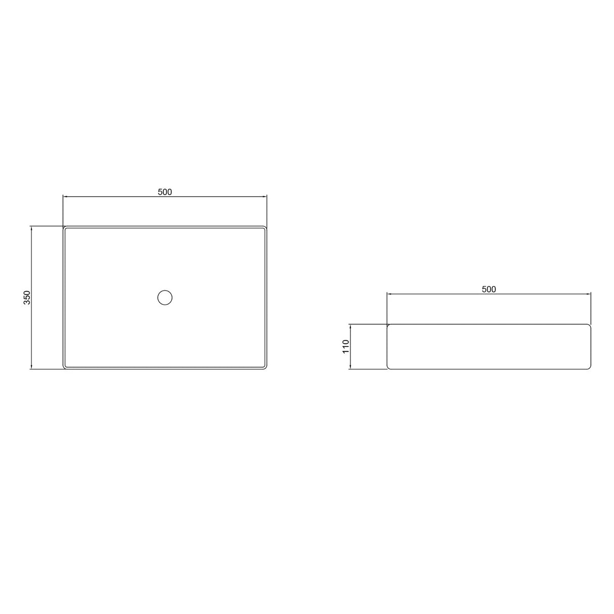 Vasque à poser blanche Glasvilla, cuve en céramique, Bruxelles105