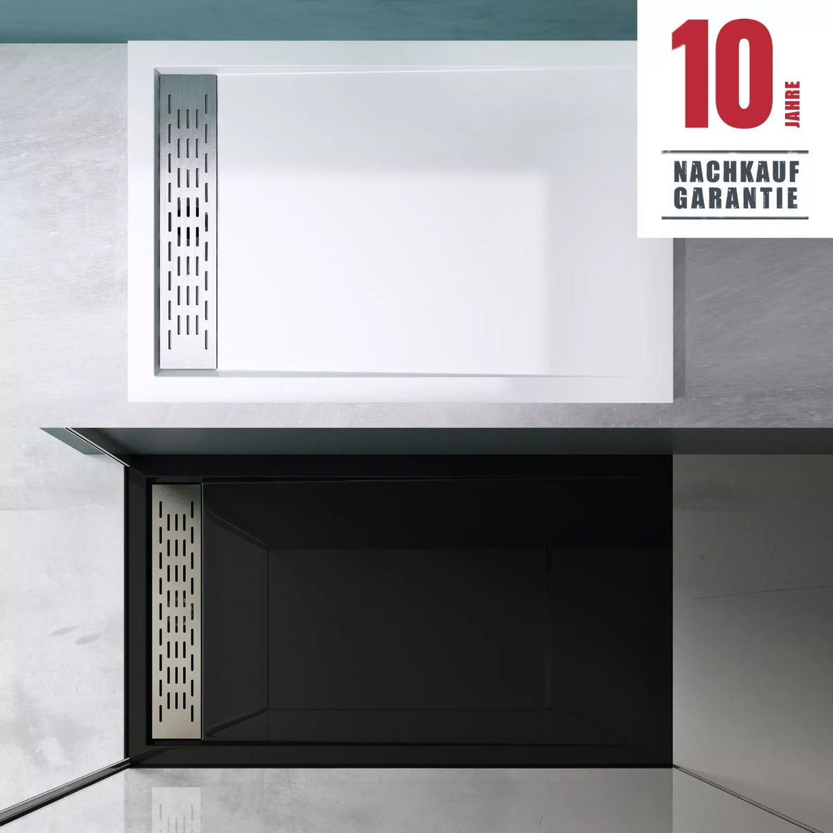 glasvilla Duschwanne Duschtasse aus hochwertigem Acryl Rechteckig Quadratisch Xetro04