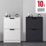 Glasvilla armoire à chaussures coffre à chaussures basculeur à chaussures LxPxH : 60x28x89 cm meuble à chaussures étroit meuble à chaussures01